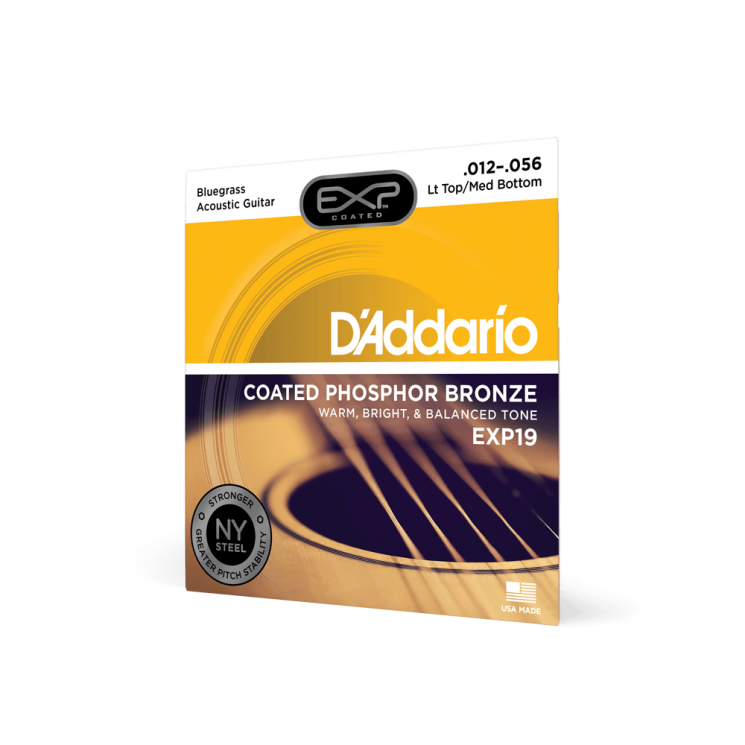 Струны для акустической гитары D'ADDARIO EXP19