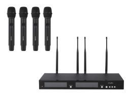 Радиосистема LAudio RWS-4HD Беспроводная микрофонная, 4 ручных передатчика