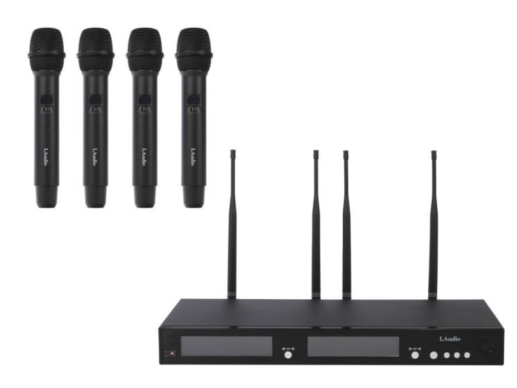 Радиосистема LAudio RWS-4HD Беспроводная микрофонная, 4 ручных передатчика
