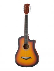 FFG-3860C-SB Акустическая гитара, с вырезом, санберст, Foix