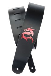 25L-DRG Icon Collection Ремень для гитары, кожаный, рисунок «Dragon», Planet Waves