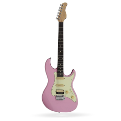 Электрогитара - Sire S3 PINK, форма Stratocaster, HSS, цвет розовый