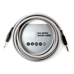 MXR DCIW12 Pro Series Woven  инструментальный кабель, 3,5 м, прямые джеки