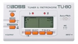 Тюнер хроматический BOSS TU-80 WH