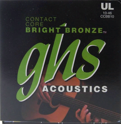 CCBB10  Contact Core Bright Bronze Комплект струн для  акустической гитары GHS