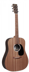 Martin D-X2E-04 MACASSAR  электроакустическая гитара, дредноут, Fishman MX, цвет натуральный, чехол