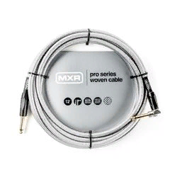 MXR DCIW12R Pro Series Woven  инструментальный кабель, 3,5 м, прямой и угловой