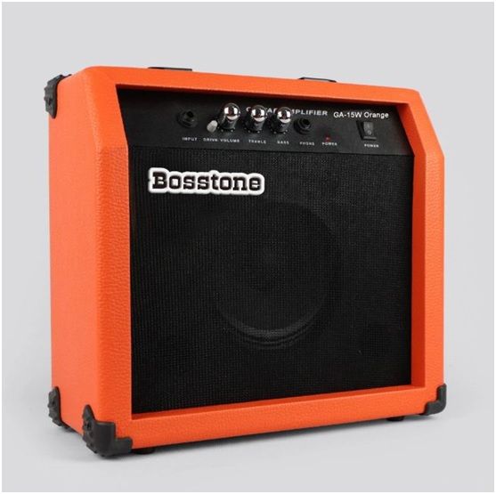 Bosstone GA-15W Orange Гитарный усилитель: Мощность - 15 Ватт, Динамик 6.5". Чувствительность: 70 дБ