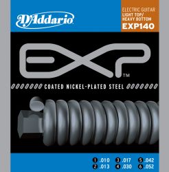 EXP140 COATED NICKEL Струны для электрогитары Light Top/Heavy Bottom 10-52 D`Addario