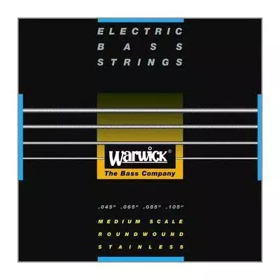 Warwick 39200M4  струны для бас-гитары Black Label 45-105, сталь