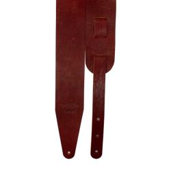 FL50019L Leather Strong Ремень для гитары, кожаный, оксид красный, Fidel