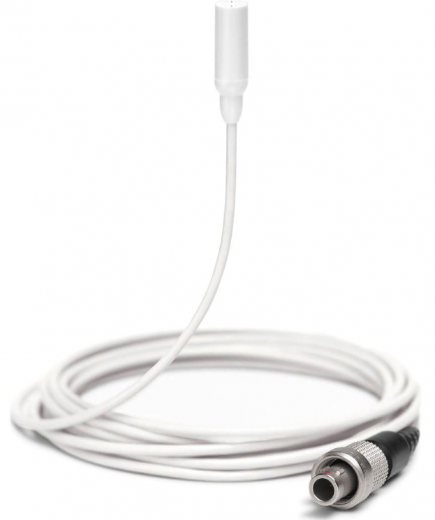 SHURE TL48W/O-LEMO-A Петличный микрофон конденсаторный всенаправленный, разъем LEMO. Аксессуары в комплекте. Белый