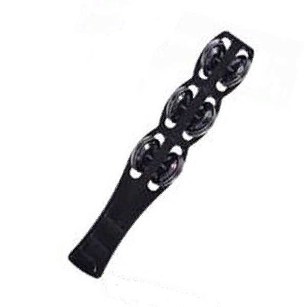 Румба 5d2 by Brahner JGL-BK (Пр-во КНР) 6 пар никелированных тарелочек на пластиковой ручке, цвет - черный