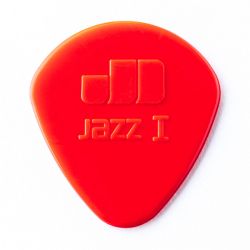 47R1N Jazz I Медиаторы, 24шт, круглый кончик, нейлон, красные, Dunlop