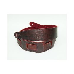 FL60017L21L Leather 21 Ремень для гитары, кожаный, бордо, Fidel