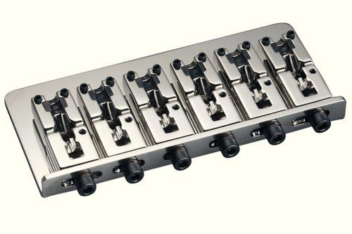 12180100 Bass Bridge 2000 Бридж (струнодержатель) для 6-ти струнной бас-гитары, никель, Schaller