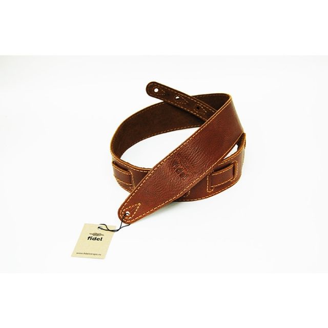FL60002L21 Leather 21 Ремень для гитары, кожаный, коричневый, Fidel
