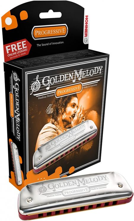 Губная гармоника диатоническая HOHNER Golden Melody 542/20 Eb (Доступ на 30 дней к бесплатным урокам)
