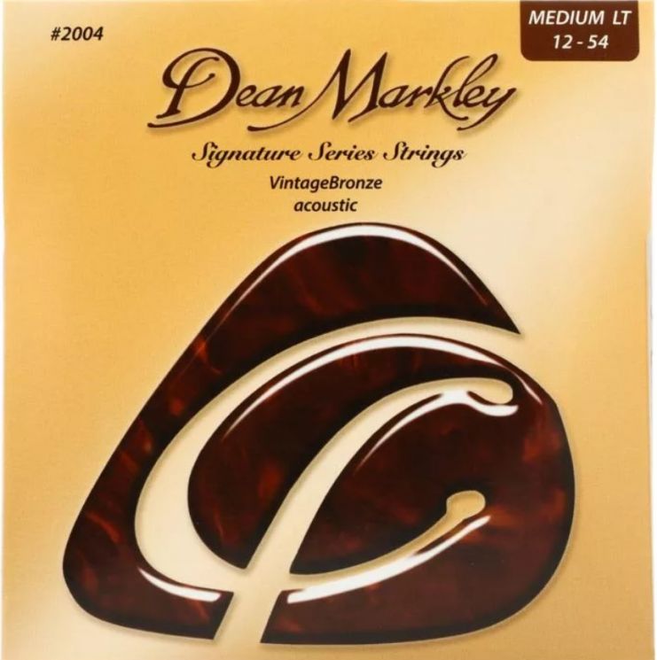 DM2004 Vintage Bronze Комплект струн для акустической гитары, бронза 85/15, 12-54, Dean Markley