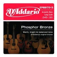 D`Addario EPBB170-5  струны для 5-струнной акустичекой бас-гитары 45-130