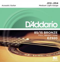 Струны для акустической гитары D'ADDARIO EZ920