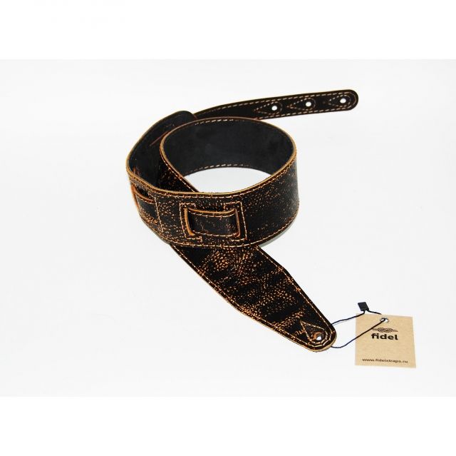 FL60003L21 Leather 21 Ремень для гитары, кожаный, гремучник, Fidel