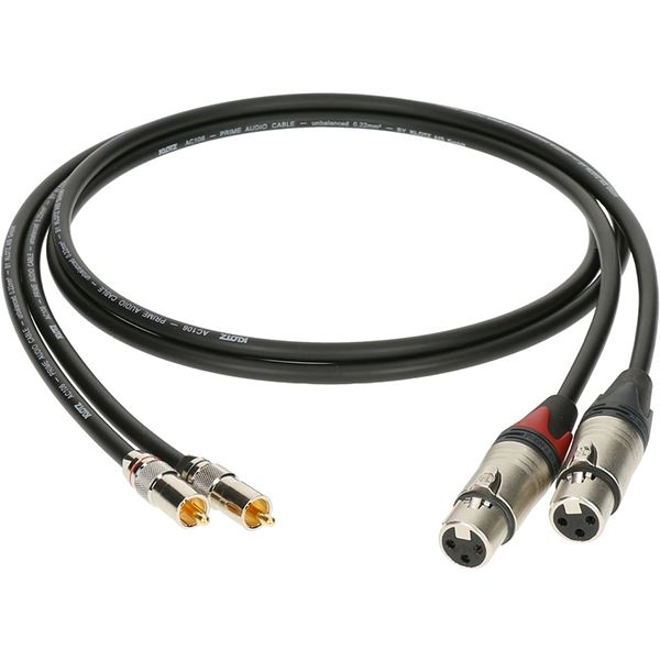 ALPF015  XLRf-RCA, 1,5м, 2шт, Klotz