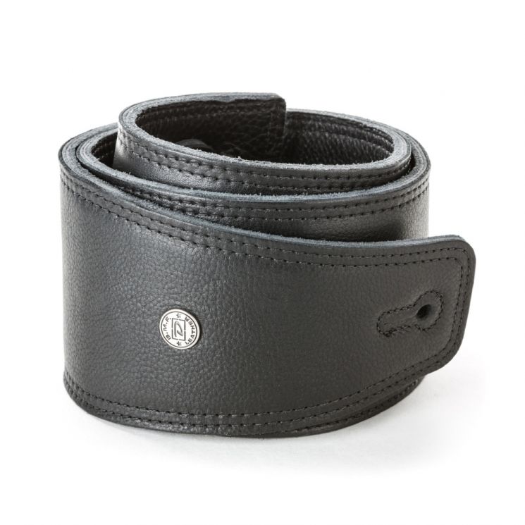 BMF16BK BMF Deluxe Ремень для гитары, кожаный, черный, Dunlop
