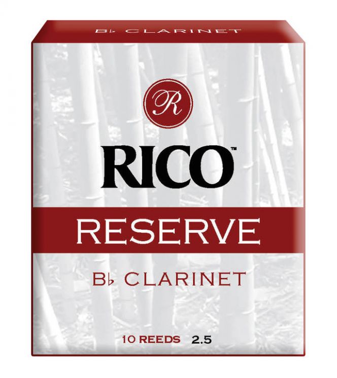 RCR1025 Rico Reserve Трости для кларнета Bb, размер 2.5, 10шт, Rico