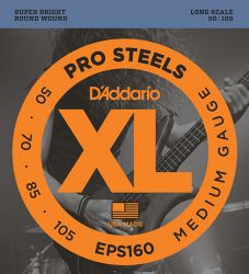 EPS160 ProSteels  Medium, 50-105, Long Scale, D'Addario