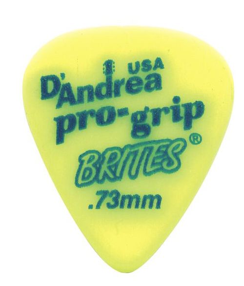 RPGB351-073MD ProGrip Brites Медиаторы, дерлин, 72шт, 0.73мм, D'Andrea