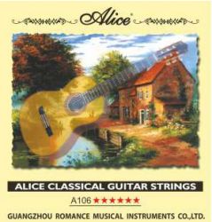 AC106-H Комплект струн для классической гитары, нейлон, посеребренная медь [20] Alice