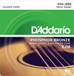 EJ18 Phosphor Bronze  14-59, D'Addario