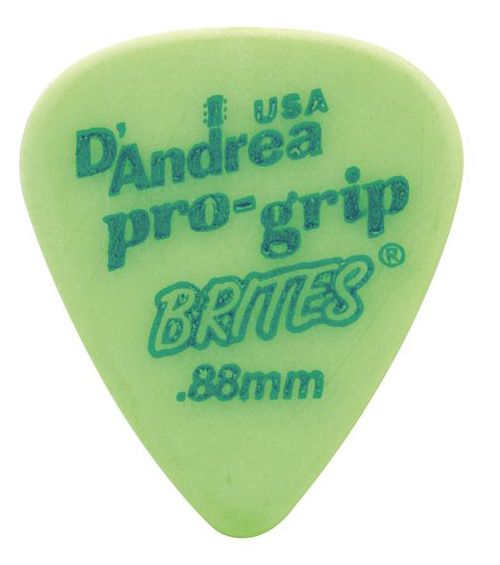 RPGB351-088MH ProGrip Brites Медиаторы, дерлин, 72шт, 0.88мм, D'Andrea