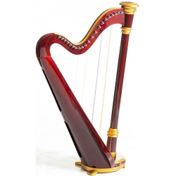 RHL005 Арфа леверсная, 36 струн, цвет: красный, Resonance Harps