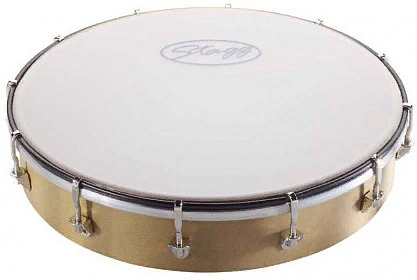 STAGG HAD-012W 12" настраиваемый пластиковый ручной барабан, пластиковый верх