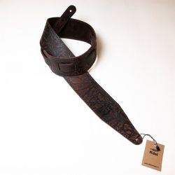 FL8002LT Leather Tigina Ремень для гитары, кожаный, корица, Fidel