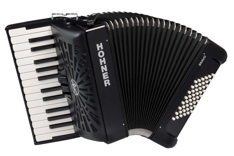 Аккордеон 1/2 HOHNER Bravo II 48 black