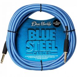DMBSIN20S Blue Steel Кабель инструментальный, 6м, прямой, Dean Markley