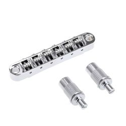 MX1707CR Бридж Tune-O-Matic роликовый для Les Paul, хром, Musiclily