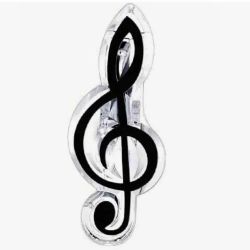 Зажим для нот PJ-003BK Скрипичный ключ