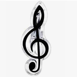 Зажим для нот PJ-003BK Скрипичный ключ