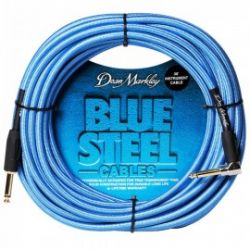 DMBSIN30R Blue Steel Кабель инструментальный, 9м, прямой/угловой, Dean Markley