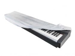 Aka-115W Накидка для цифрового пианино, бархат, белая, Lutner