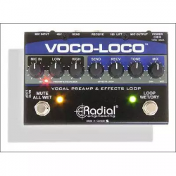 Radial Voco-Loco  напольный предусилитель для вокала и инструментов с петлей эффектов