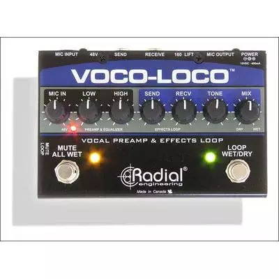 Radial Voco-Loco  напольный предусилитель для вокала и инструментов с петлей эффектов