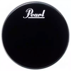 Pearl PTH-22PL  резонаторный пластик для бас барабана 22", лого Pearl, чёрный