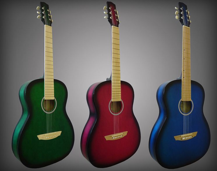 H-513-BL Акустическая гитара, увеличенный корпус дредноут, синяя, Амистар