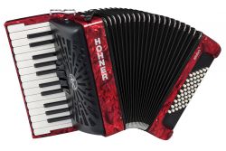 Аккордеон 1/2 HOHNER Bravo II 48 red