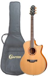CRAFTER GAE-15/N Чехол - электро акустическая гитара Top- кедр, натурал.,...